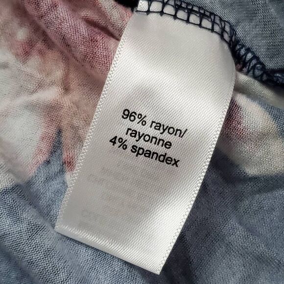 Maurices 24/7 XL Navy Floal Tunic - Picture 9 of 10